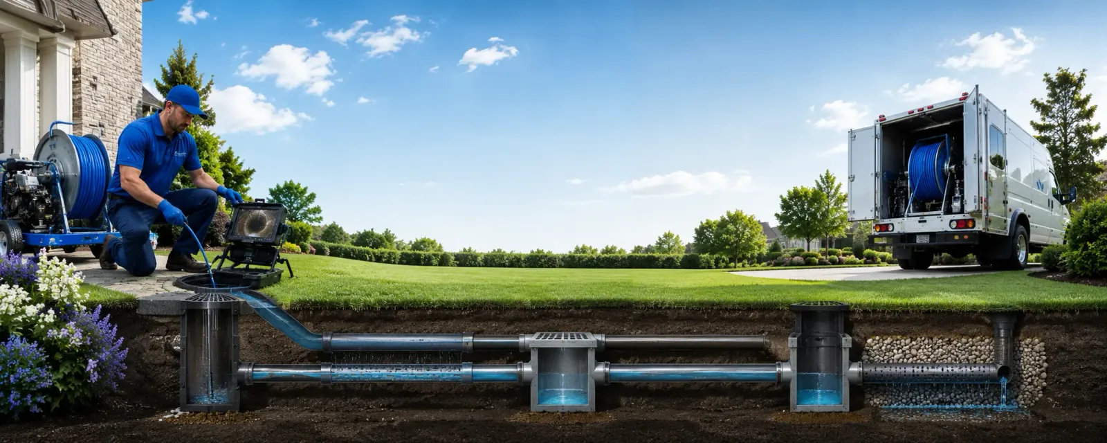 Outdoor drain cleaning information for Selfridge, ND